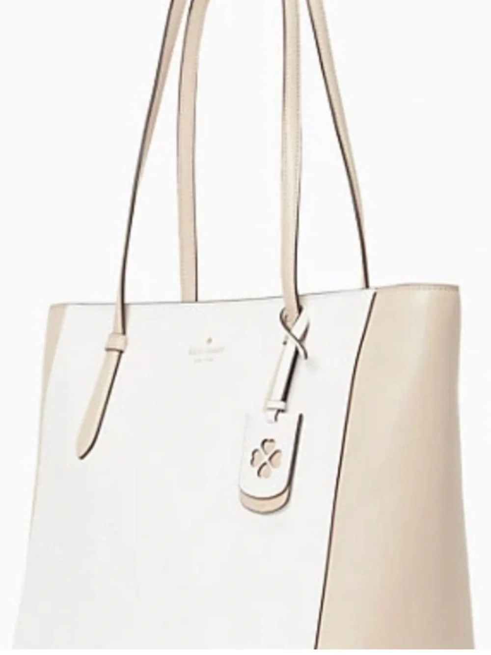 Kate Spade of New York Schuyler Tote white / tan EUC